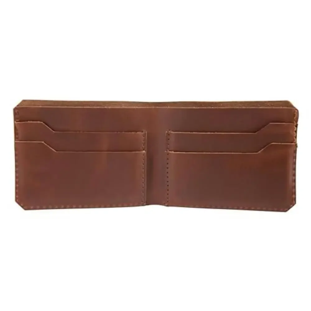 Carhartt Craftsman Bifold Wallet Men's One Size Brown Leather Card Slots NLW383
